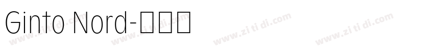 Ginto Nord字体转换